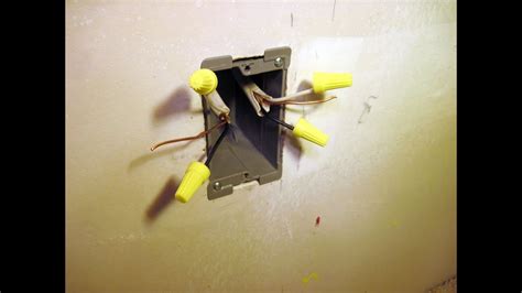 how to install electrical junction box in drywall|drywall patch over electrical box.